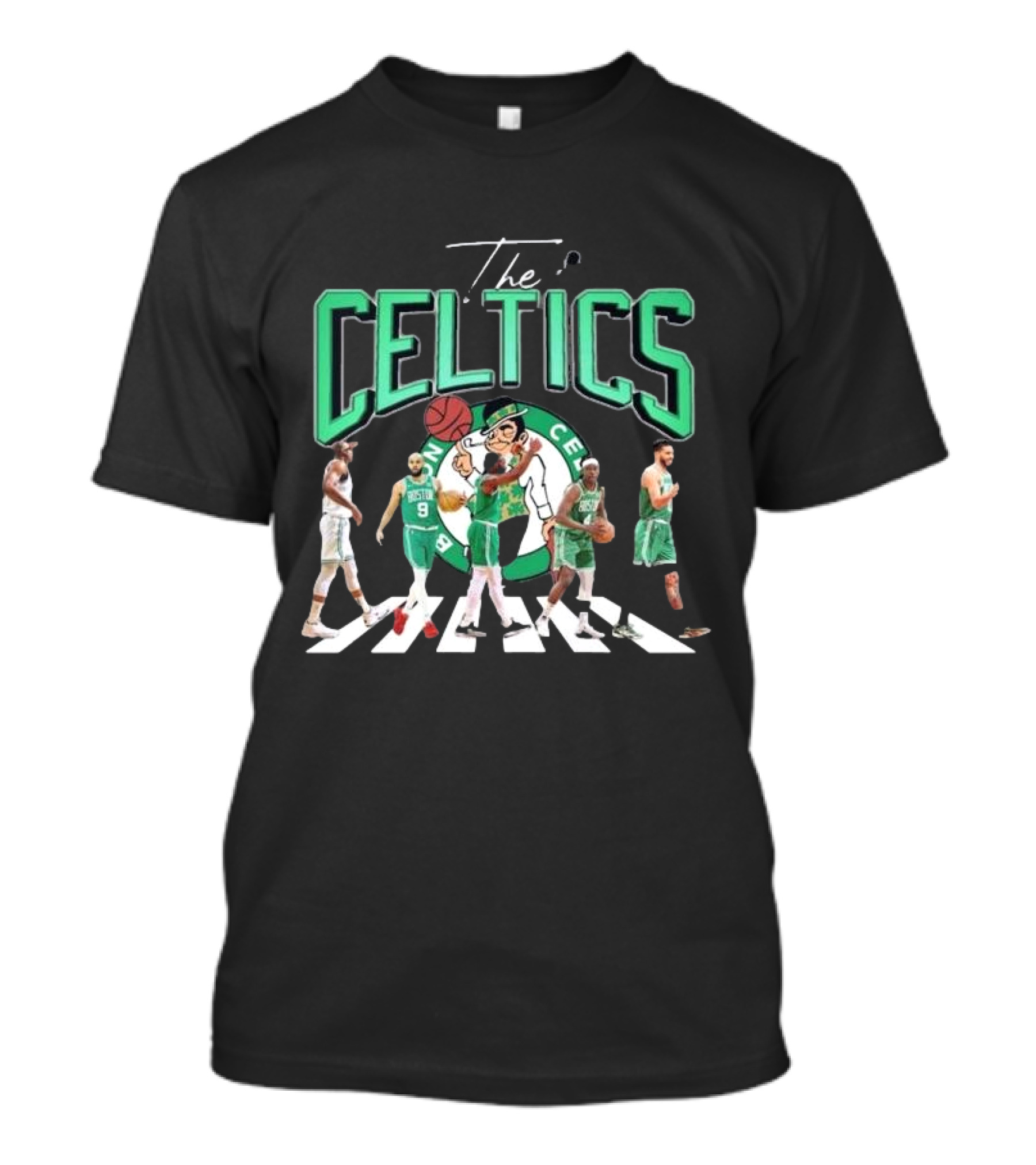 The Celtics Jrue Holiday Jayson Tatum Jaylen Brown Derrick White Al Horford Signatures Team Players T-Shirt