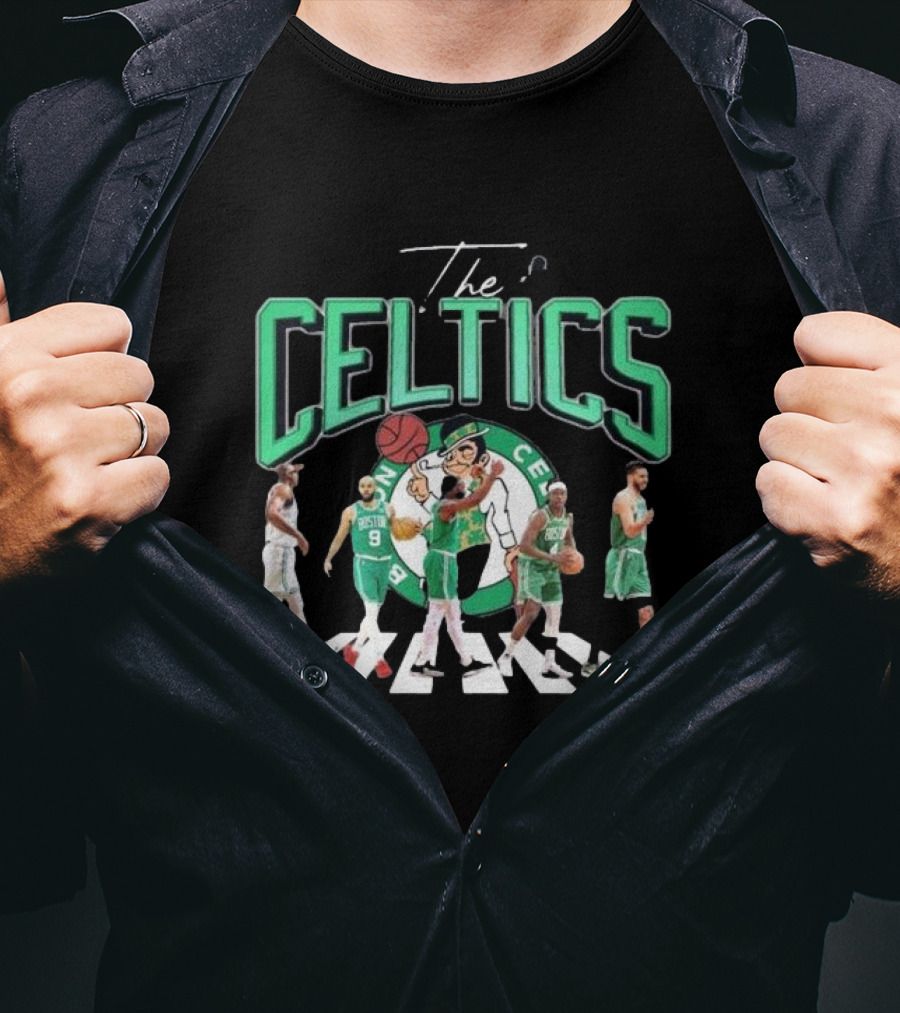 The Celtics Jrue Holiday Jayson Tatum Jaylen Brown Derrick White Al Horford Signatures Team Players T-Shirt