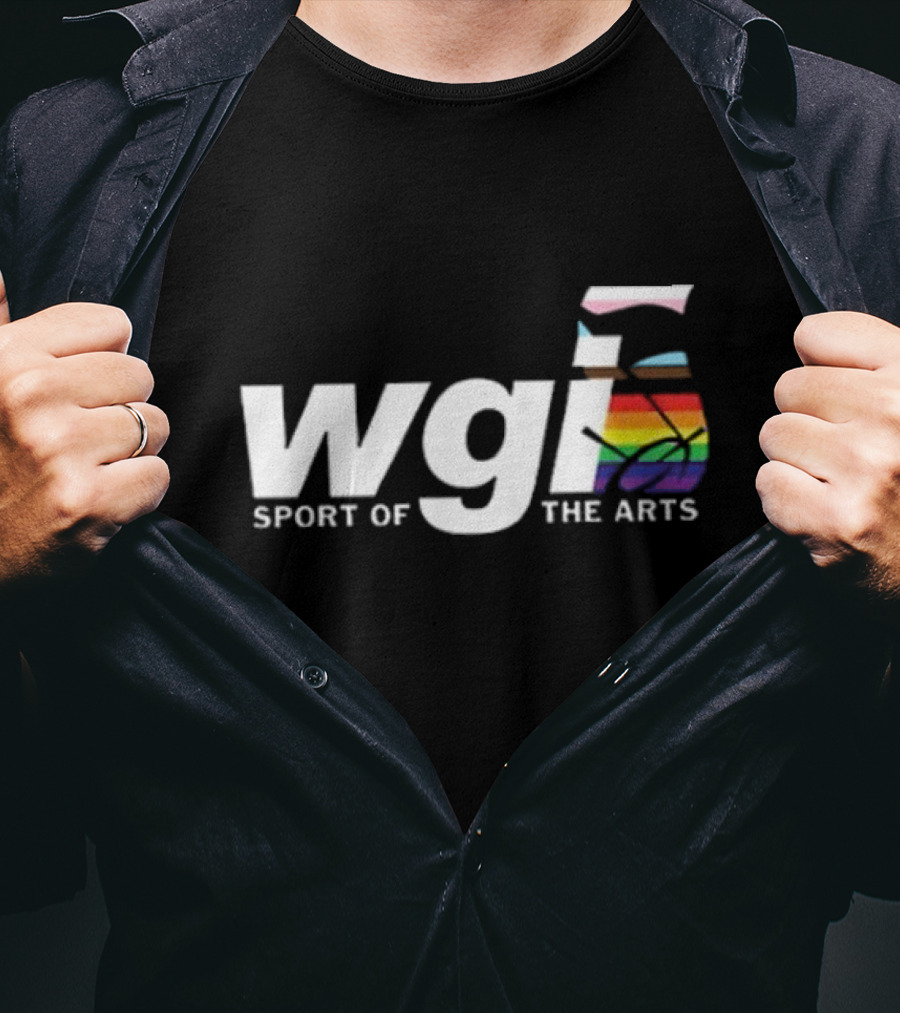 WGI Sport Of The Arts Pride Month Rainbow Flag T-Shirt