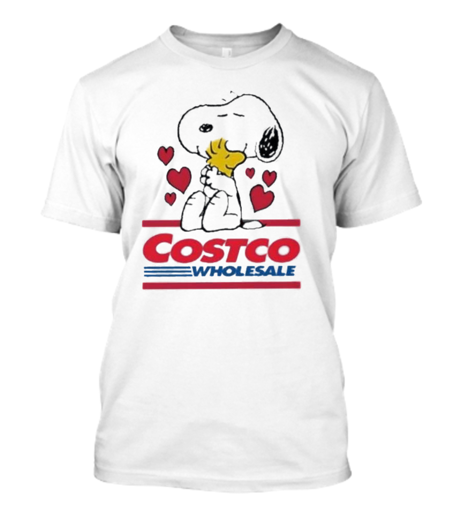 Snoopy Woodstock Hearts Costco Wholesale T-Shirt