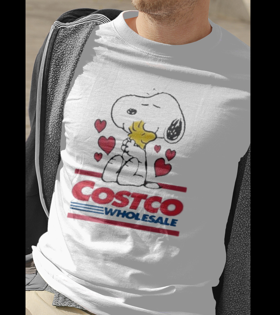Snoopy Woodstock Hearts Costco Wholesale T-Shirt