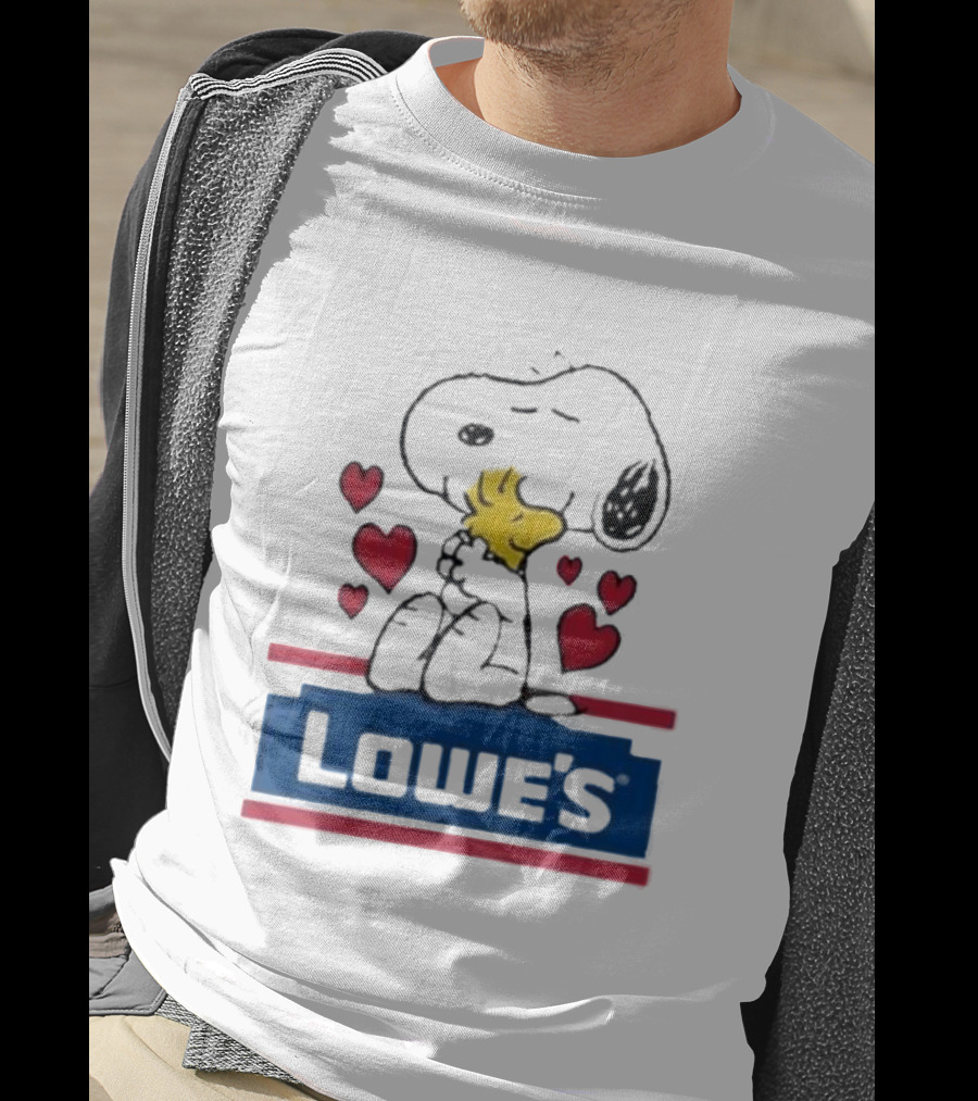 Snoopy Woodstock Hearts Lowe's Embrace T-Shirt