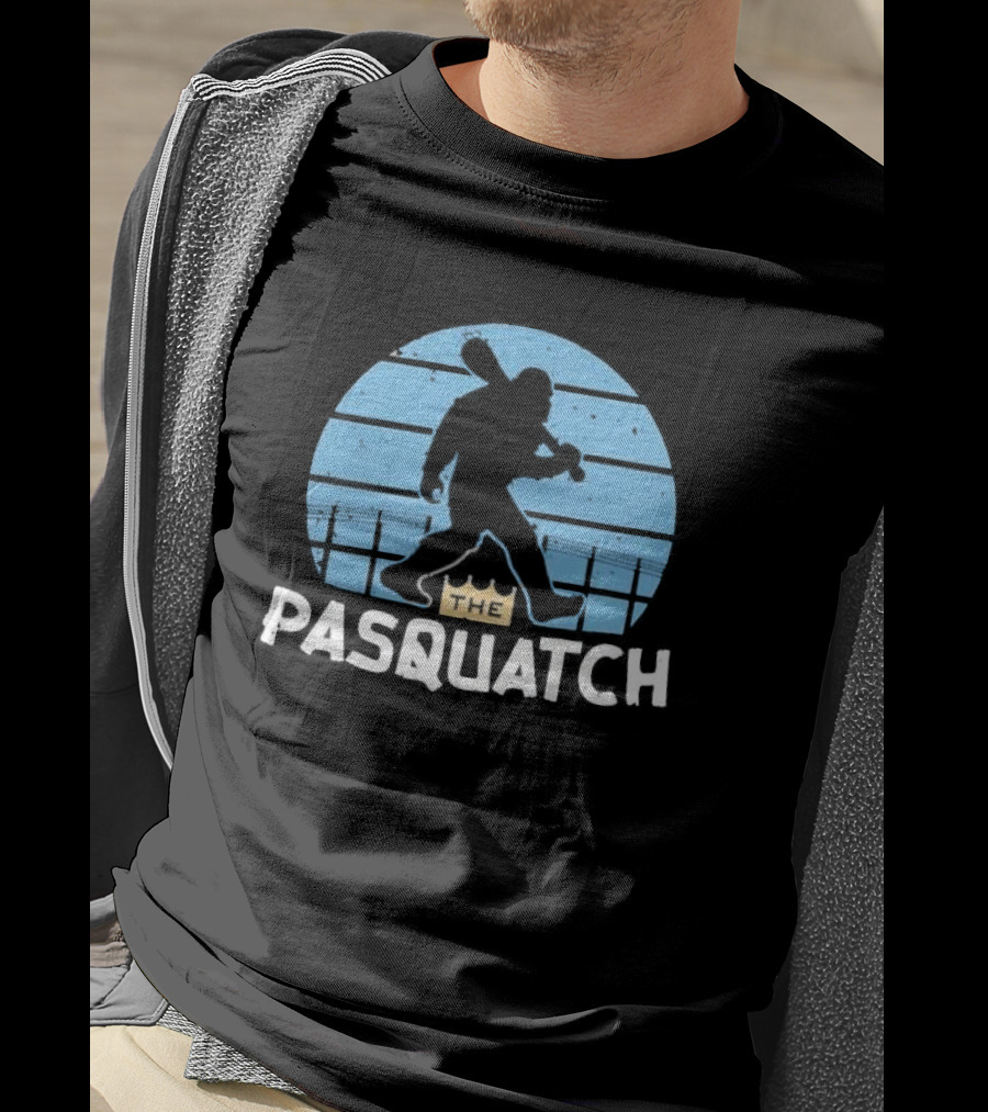 The Pasquatch Kansas City Royals Baseball Sasquatch Silhouette With Crown T-Shirt