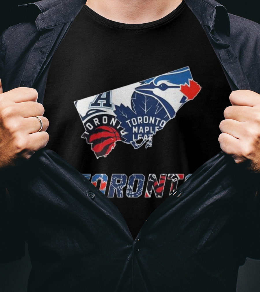 Toronto Blue Jays Raptors Maple Leafs Sports Teams T-Shirt