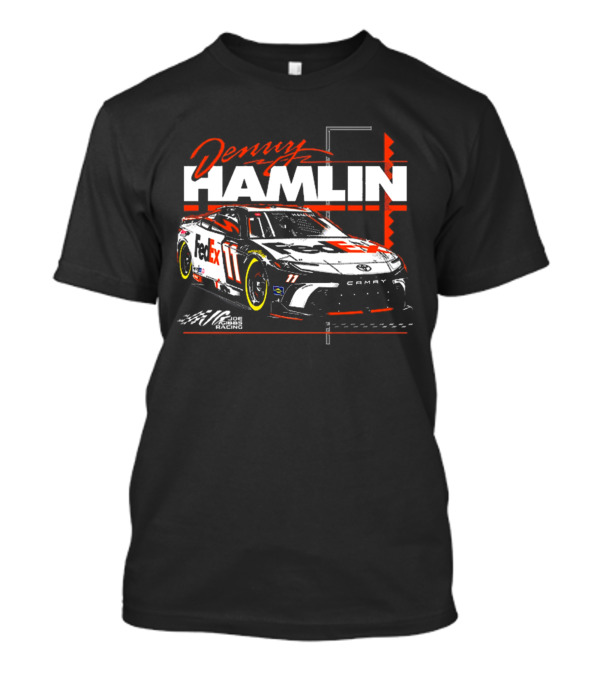 Denny Hamlin FedEx 11 Joe Gibbs Racing 2024 NASCAR Camry T-Shirt