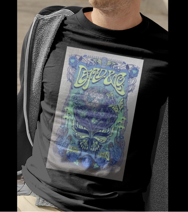 Dead And Company Live Las Vegas Sphere Psychedelic Concert T-Shirt