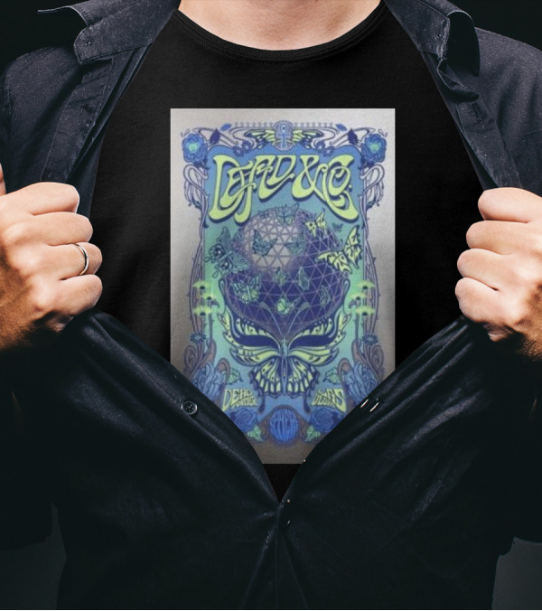 Dead And Company Live Las Vegas Sphere Psychedelic Concert T-Shirt