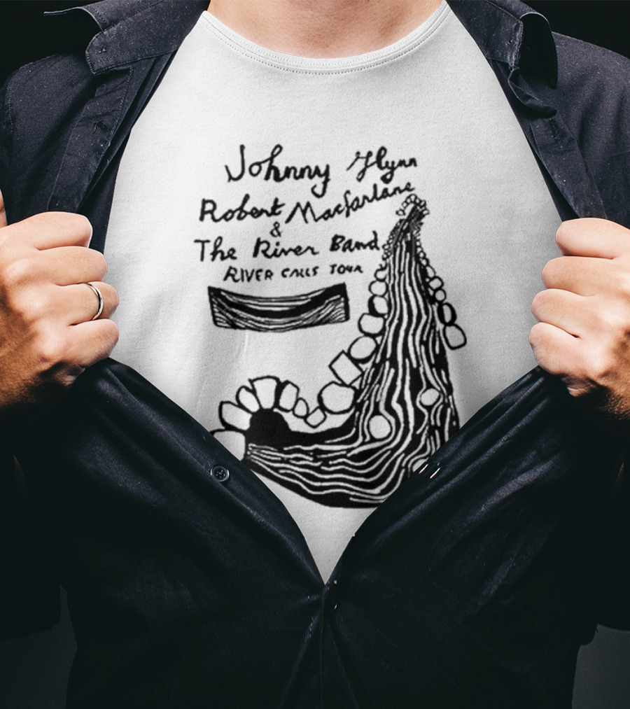 Johnny Flynn Robert Macfarlane And The River Band River Calls Tour T-Shirt