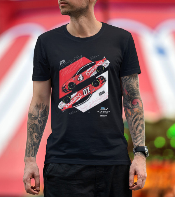 Premium T-Shirt: Josh Berry Noah Gragson Overstock Stewart-Haas Racing Car Designs NASCAR T-Shirt Josh Berry Noah Gragson Overstock Stewart-Haas Racing Car Designs NASCAR T-Shirt