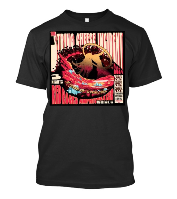 The String Cheese Incident 30 Years Of String Cheese 3 Nights Red Rocks Amphitheater Morrison CO July T-Shirt