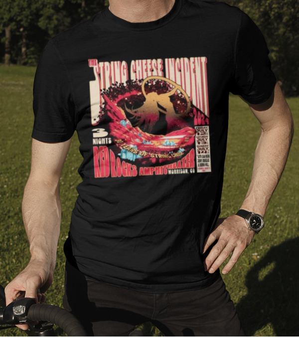 The String Cheese Incident 30 Years Of String Cheese 3 Nights Red Rocks Amphitheater Morrison CO July T-Shirt