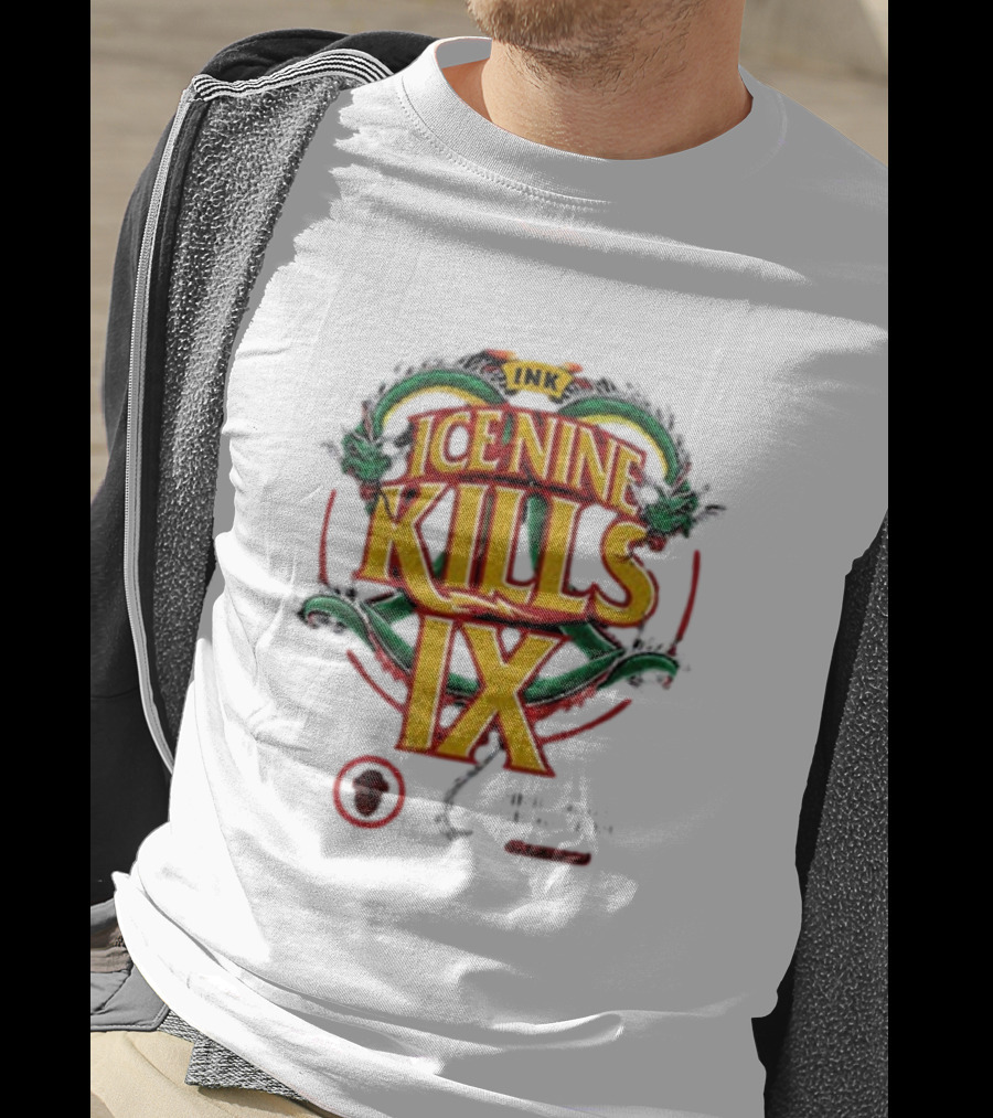 Ice Nine Kills IX Double Dragon Nine Times The Action INK Horror Inked T-Shirt
