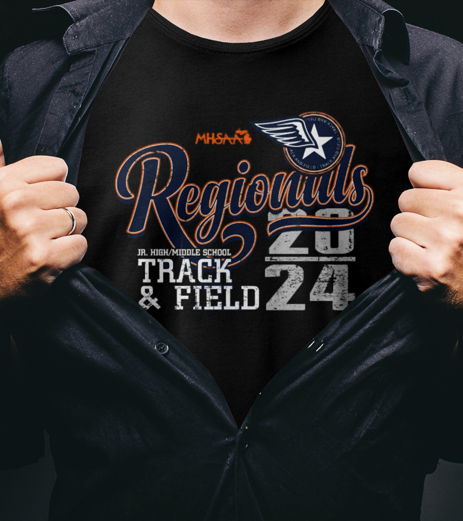 MHSAA Regionals Jr. High/Middle School Track And Field T-Shirt