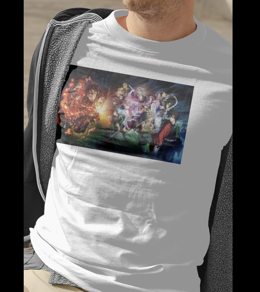 Demon Slayer Kimetsu No Yaiba Epic Hashira Training Battle Scene T-Shirt
