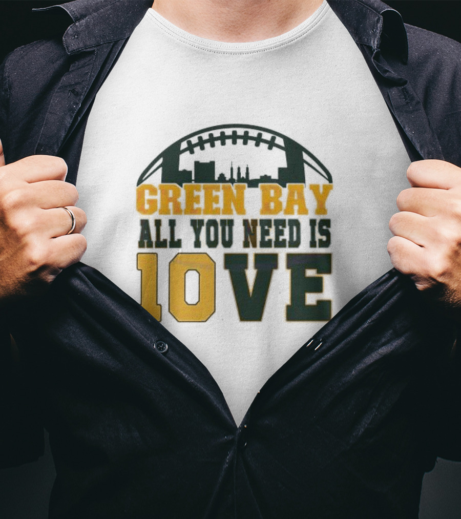 Green Bay All You Need Is 10 Love T-Shirt