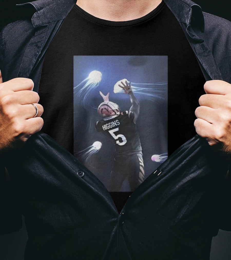 Higgins 5 Football Catching Jellyfish T-Shirt
