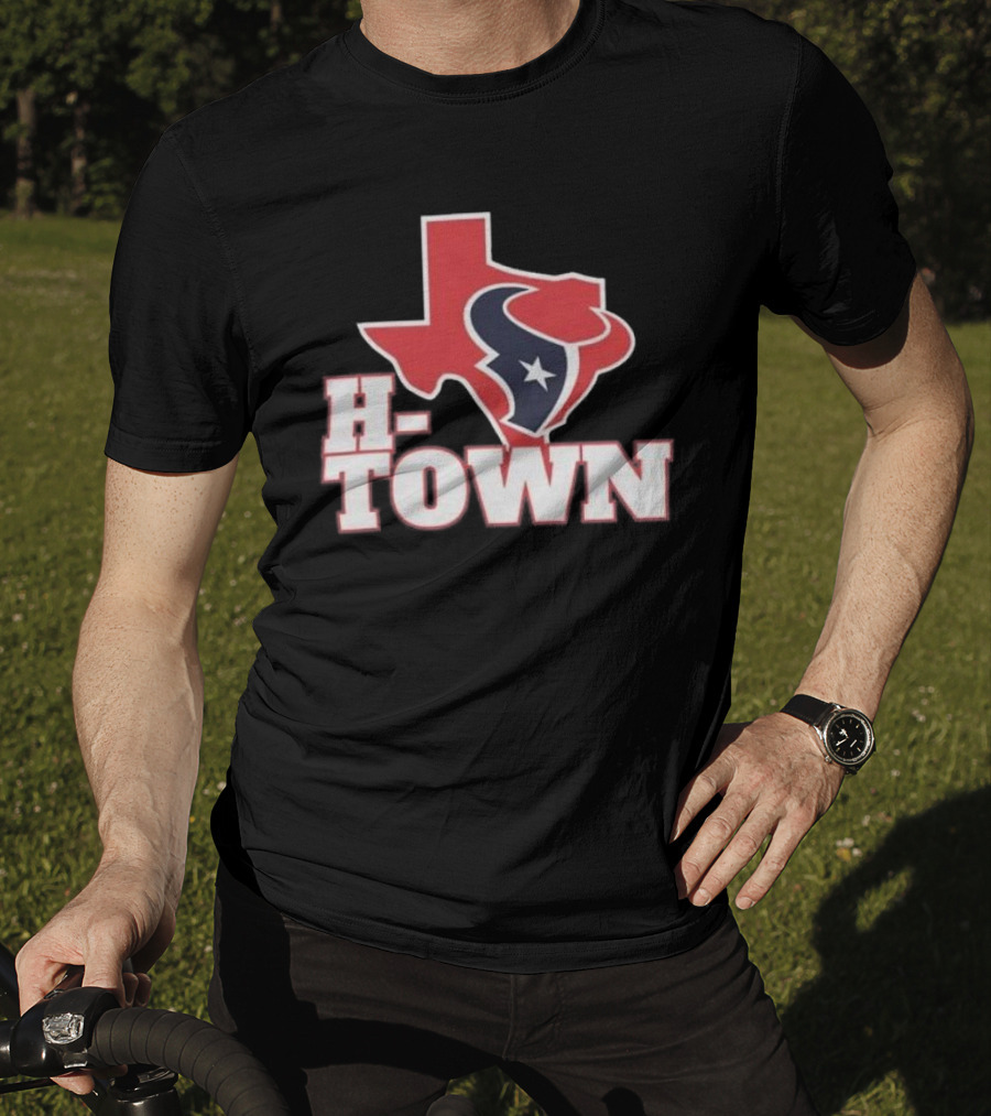 Houston Texans H-Town Texas Outline T-Shirt