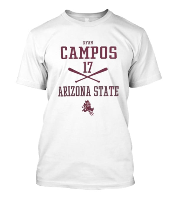 Ryan Campos Arizona State 17 Sun Devils Sport Icon T-Shirt