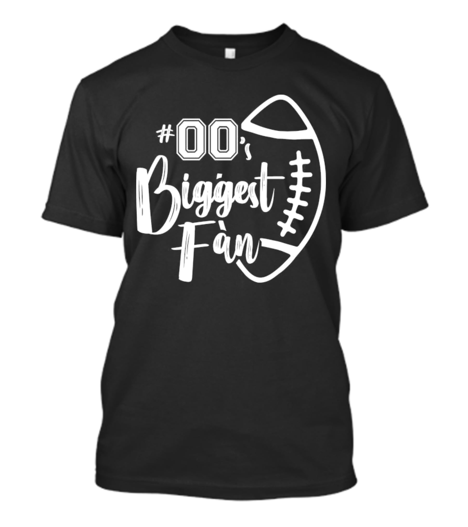 00's Biggest Fan Football T-Shirt