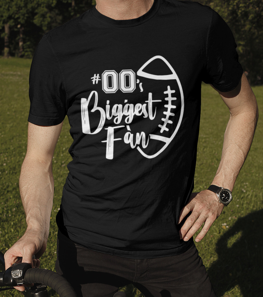 00's Biggest Fan Football T-Shirt