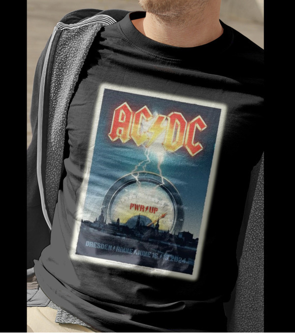 AC DC PWR Up Tour Dresden Rinne June 16 19 2024 Concert Gig T-Shirt