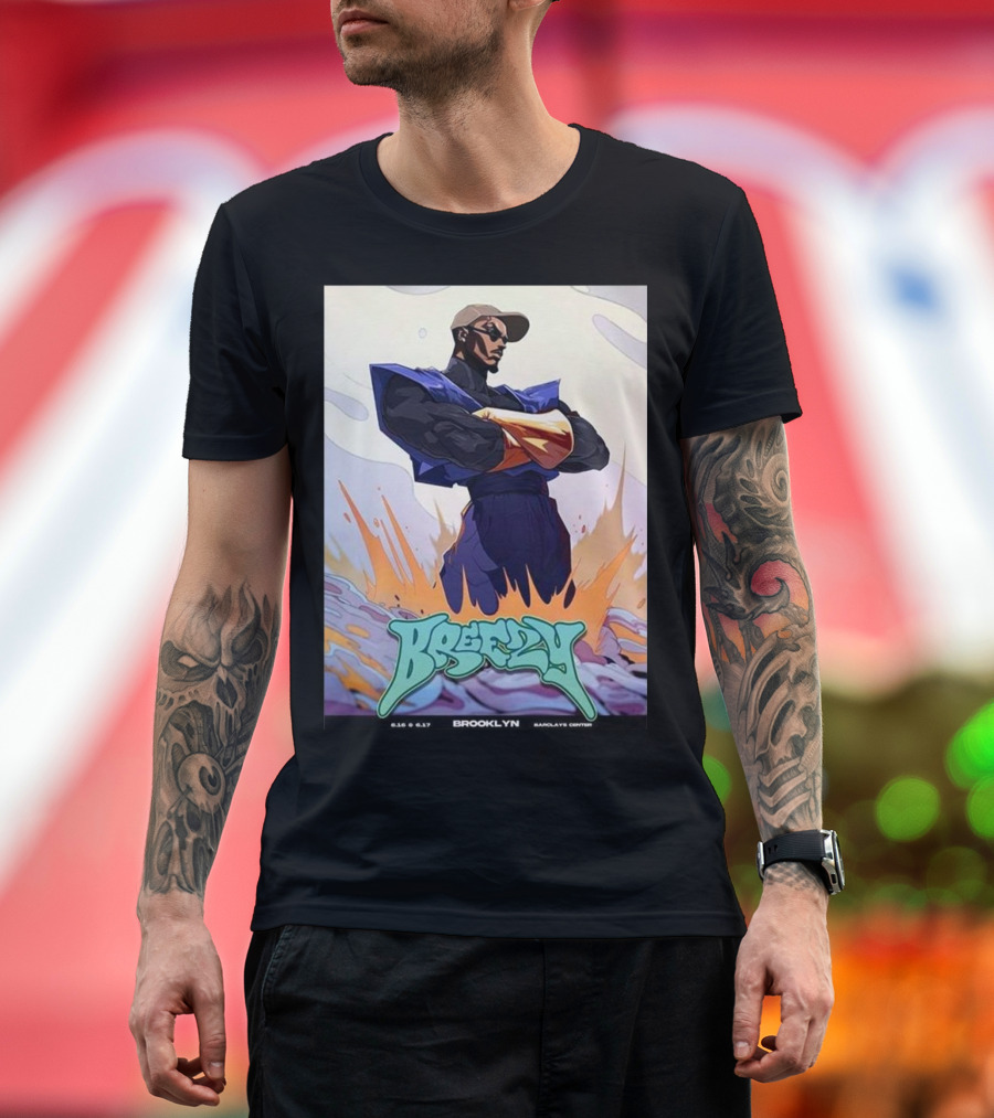 Breezy Brooklyn 16th 17th June 2024 Barclays Center T-Shirt