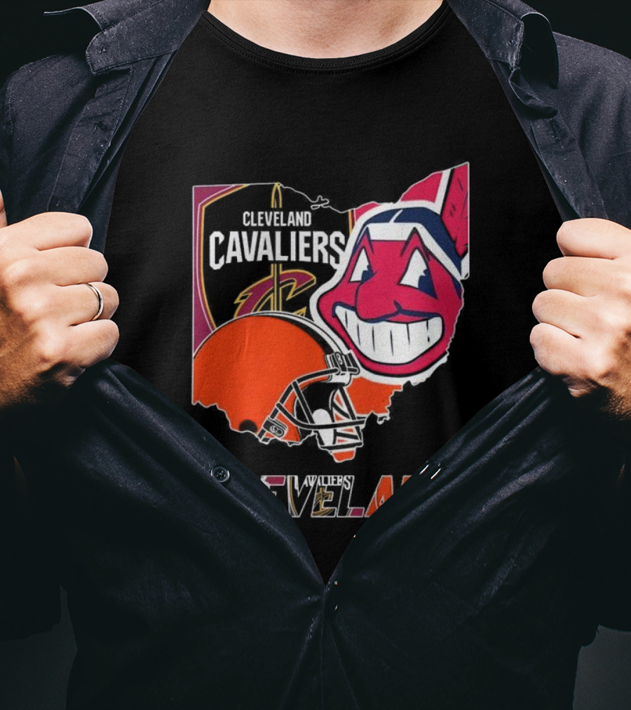 Cleveland Cavaliers Browns Indians Sports Team T-Shirt