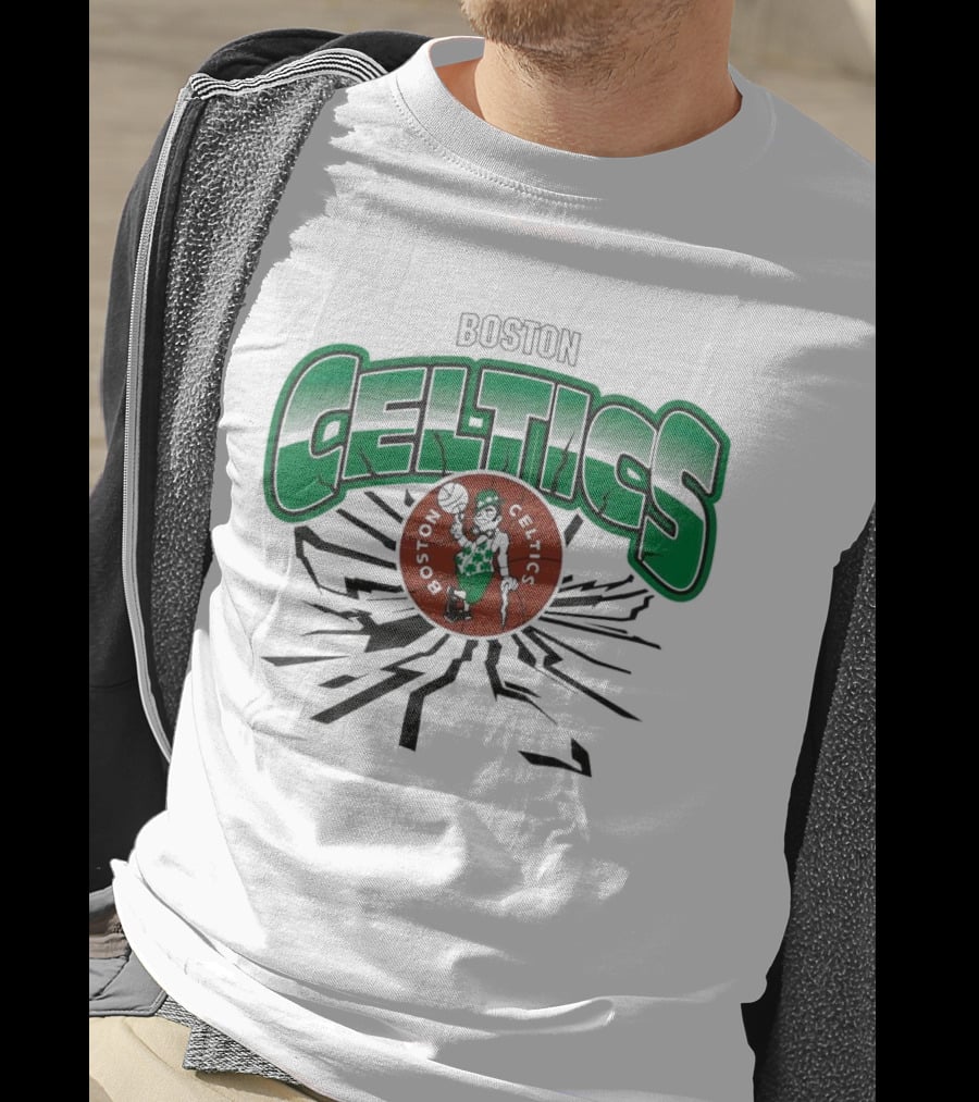 Boston Celtics Basketball NBA Power Earthquake T-Shirt