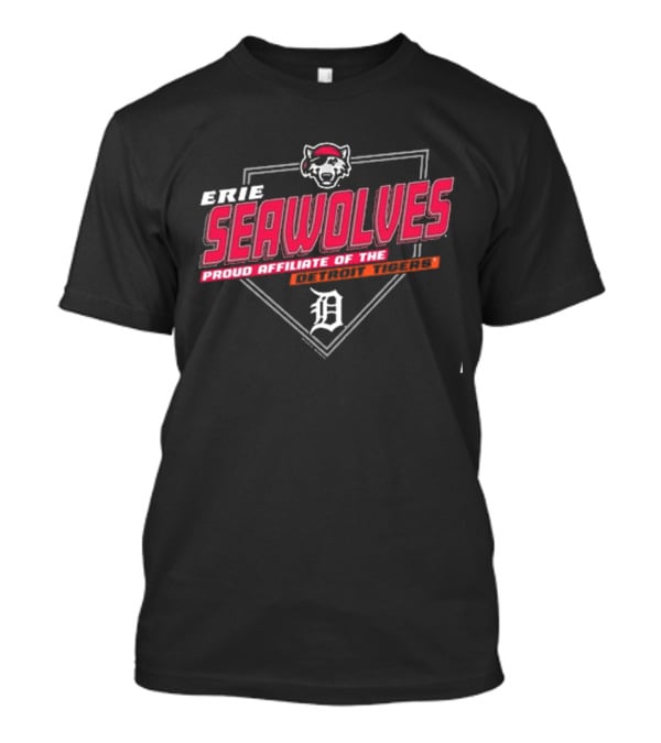 Erie Seawolves Proud Affiliate Of The Detroit Tigers Baseball T-Shirt