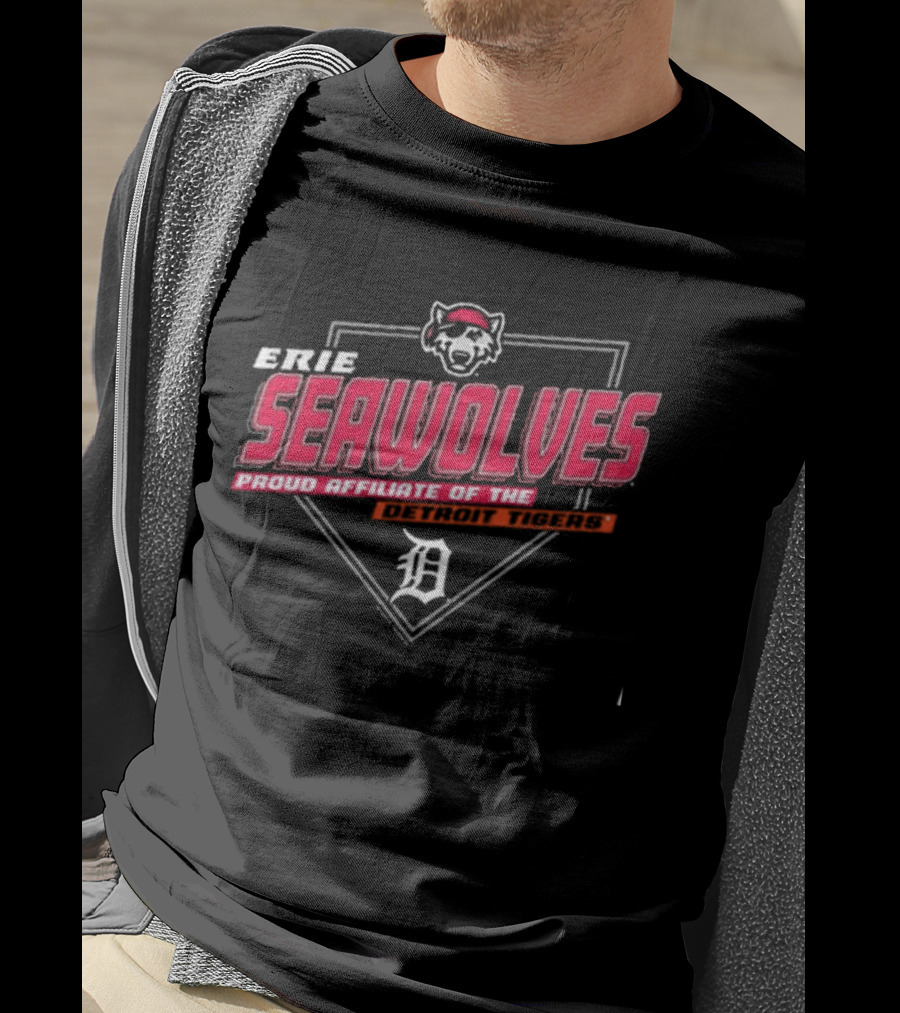 Erie Seawolves Proud Affiliate Of The Detroit Tigers Baseball T-Shirt