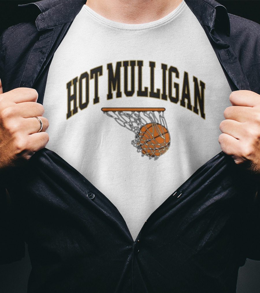Hot Mulligan Basketball Hoop And Ball T-Shirt