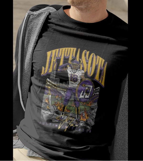 Justin Jefferson Jettasota Football Signature 18 T-Shirt