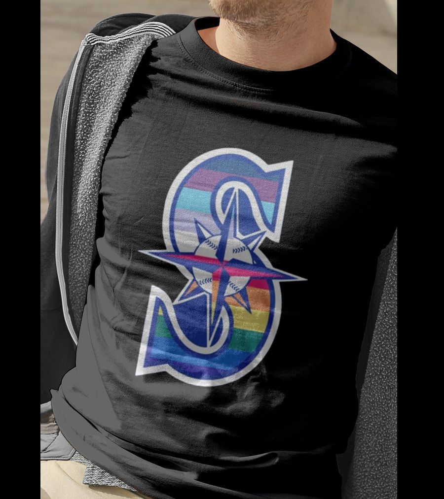Mariners Pride Month Rainbow T-Shirt