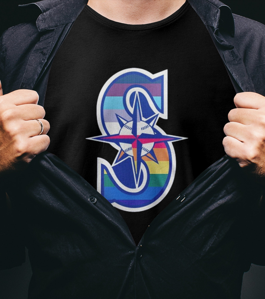 Mariners Pride Month Rainbow T-Shirt