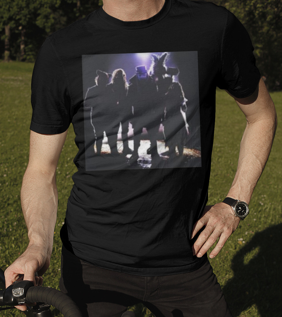 Fightful Wrestling Wyatt Sicks Illuminated Shadow Group Photo T-Shirt
