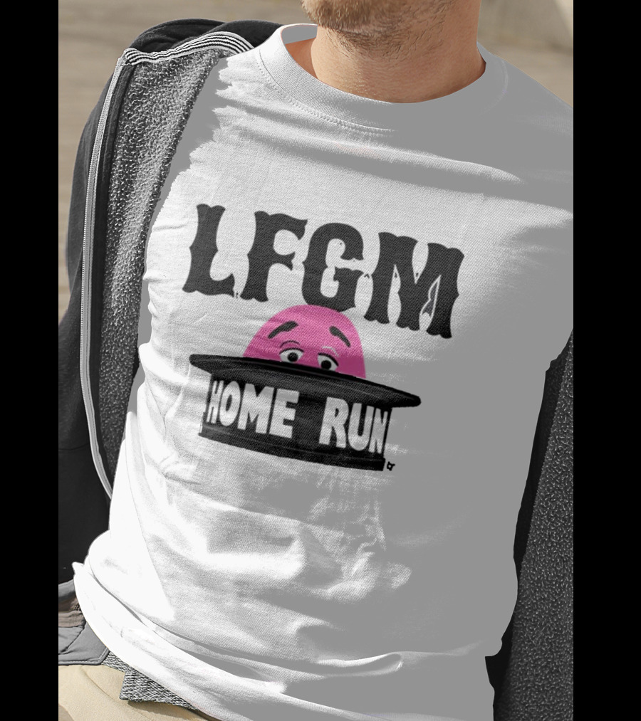 LFGM Grimace Home Run Hat Peeking T-Shirt