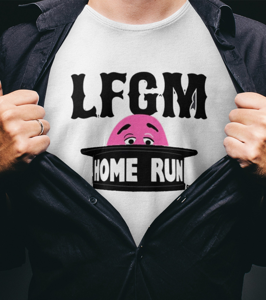 LFGM Grimace Home Run Hat Peeking T-Shirt