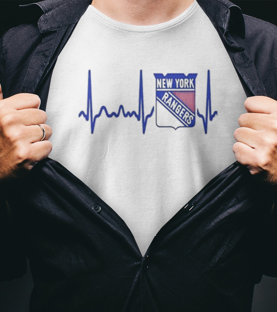 Heartbeat New York Rangers Hockey T-Shirt