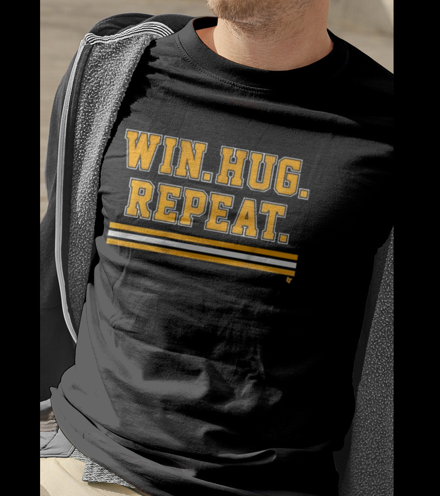 Win Hug Repeat Sports Team Spirit T-Shirt