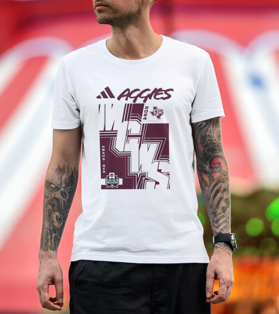 Texas Aggies 2024 College World Series Omaha Baseball Championship T-Shirt