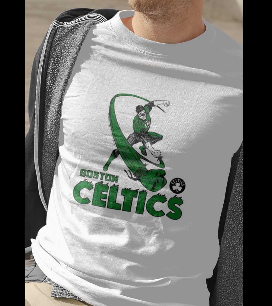 Boston Celtics Green Lantern Comics T-Shirt
