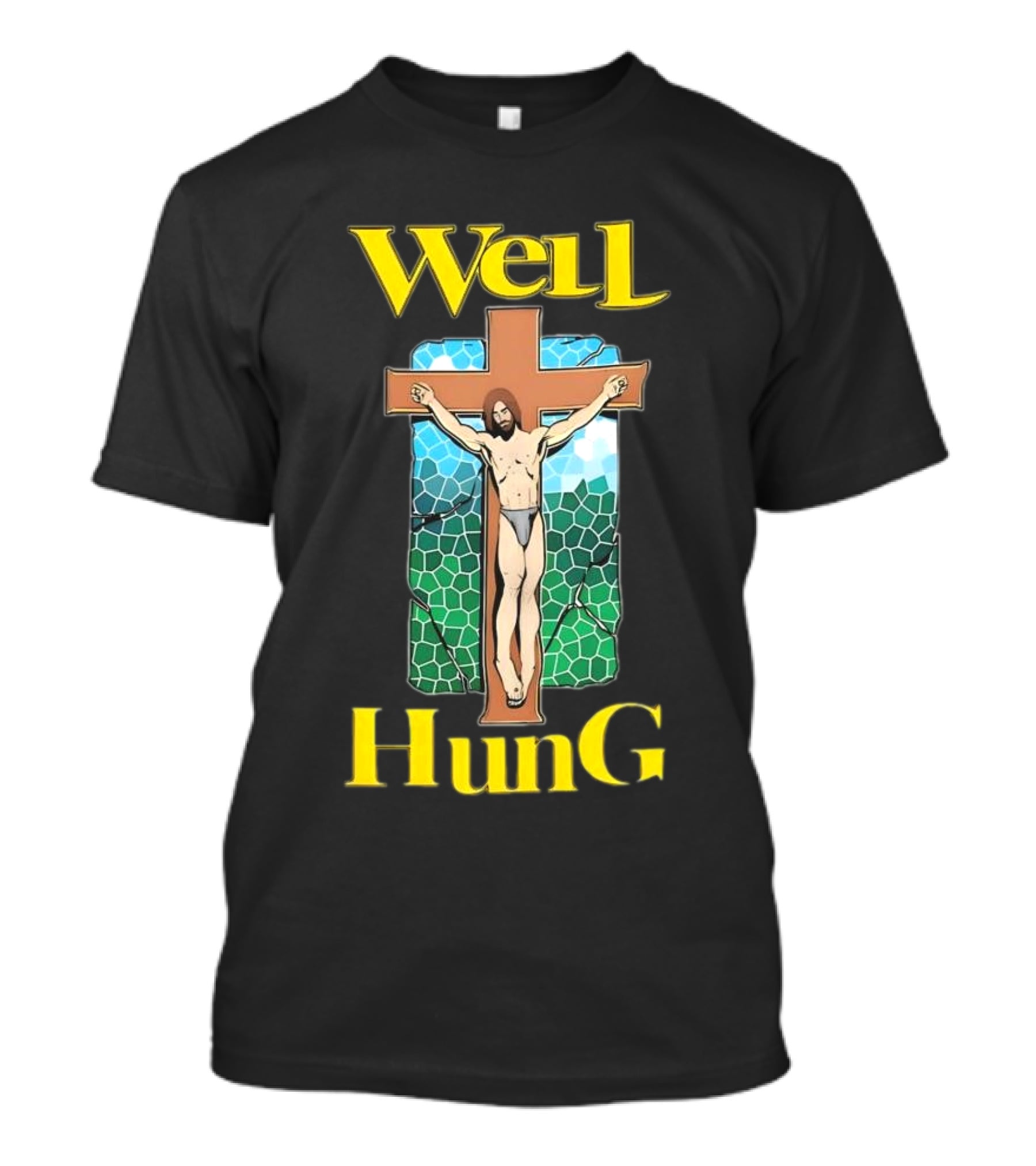 Well Hung Jesus Cross T-Shirt