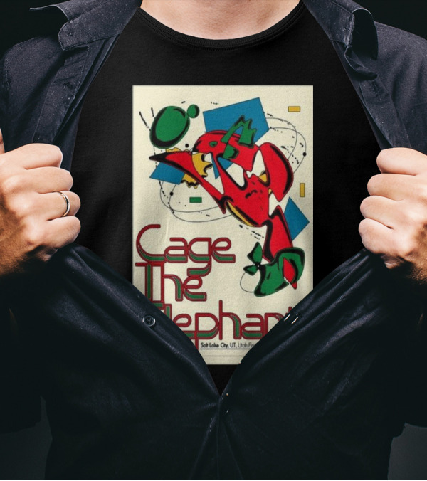 Cage The Elephant Salt Lake City Utah First Credit Union Amphitheatre June 20 T-Shirt