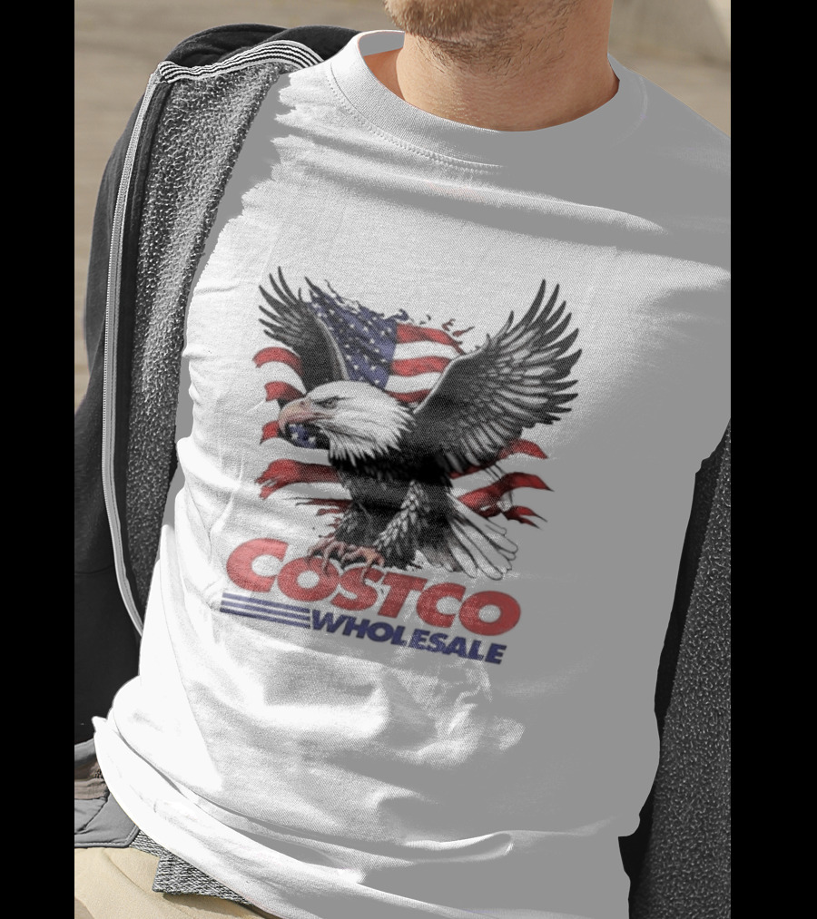 Costco Wholesale American Flag Eagle T-Shirt