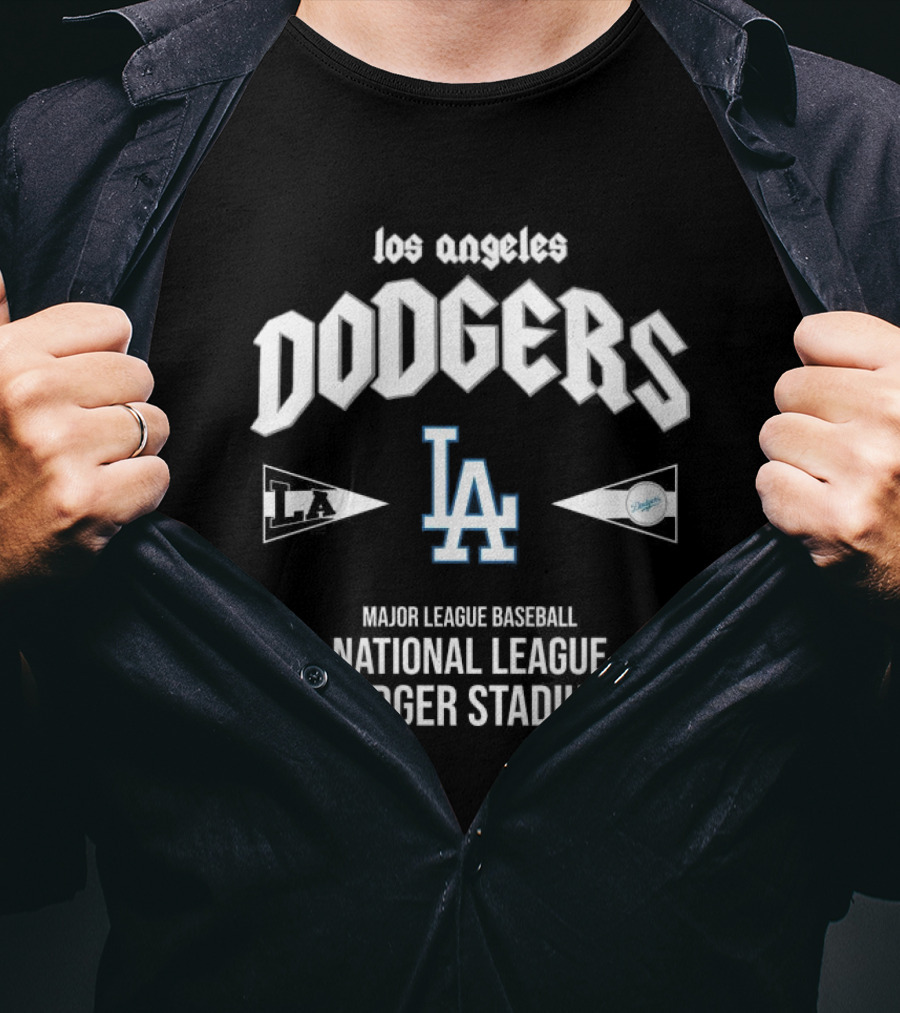 Los Angeles Dodgers LA National League Major League Baseball Dodger Stadium T-Shirt
