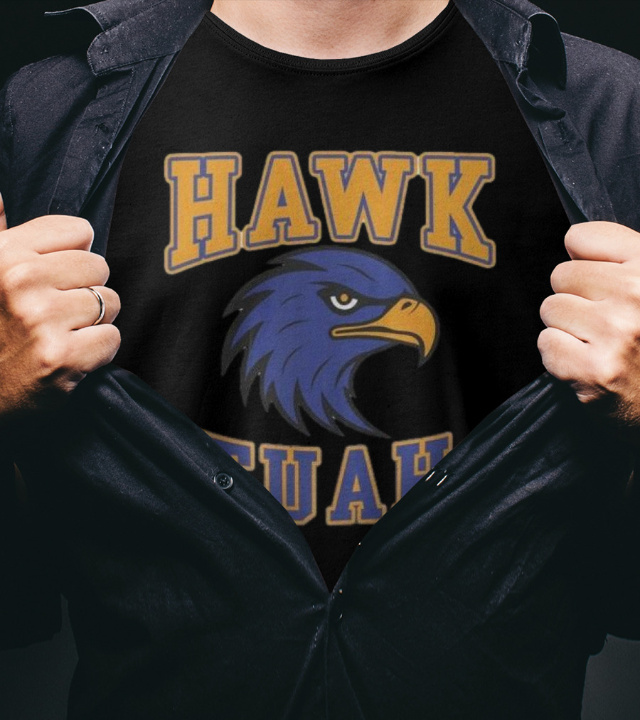 Hawk Tuah Team Spirit Blue Eagle T-Shirt