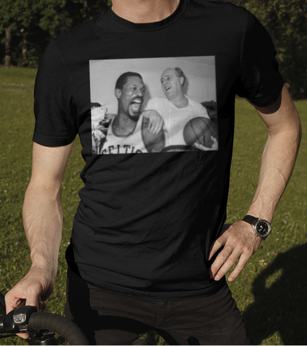 Joe Mazzulla Bill Russell Red Auerbach Celtics Basketball Champions T-Shirt