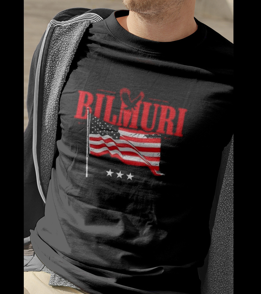 Bilmuri Corn Based Country Emo American Flag Stars Eagle T-Shirt