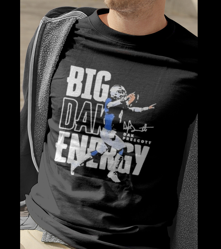 Dallas Cowboys Big Dak Energy Dak Prescott Player Signature T-Shirt