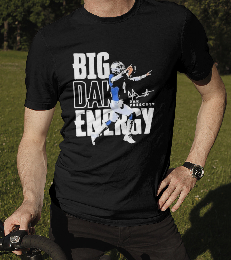 Dallas Cowboys Big Dak Energy Dak Prescott Player Signature T-Shirt